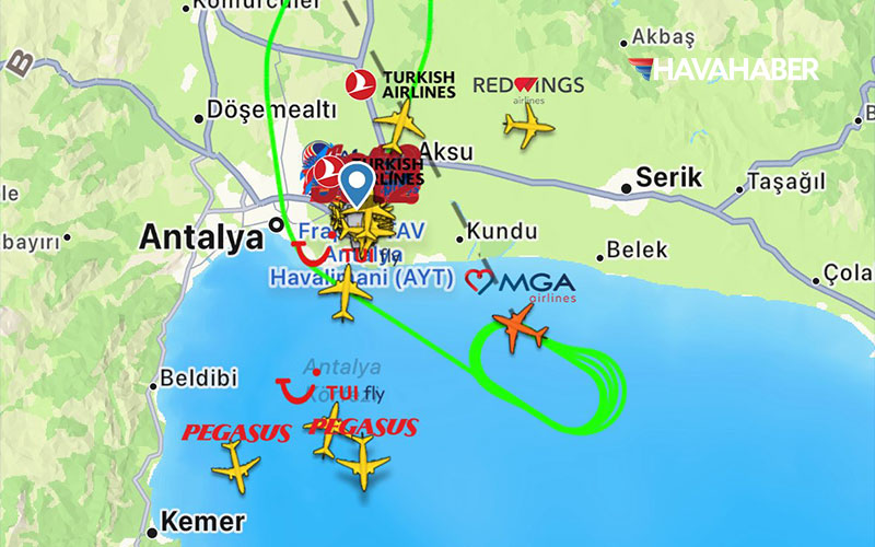 antalya katowice seferinde acil durum mavi gok ucagi havada 12 tur atti e6DdHmk2