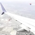 delta ucaginda korku dolu anlar kanattaki flap koptu CCKggfLa