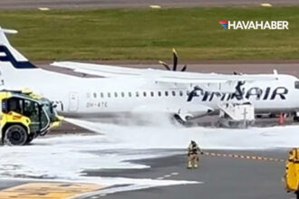helsinki havalimaninda apron araci finnair ucagina carpti iJ4T5W1G