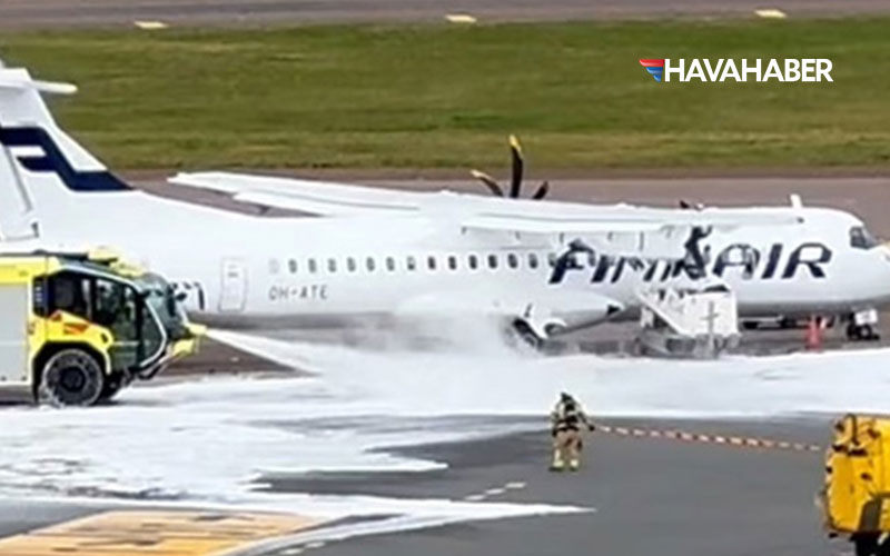 helsinki havalimaninda apron araci finnair ucagina carpti iJ4T5W1G