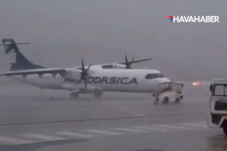 korsikada siddetli firtina ucak apronda suruklendi seferler aksadi APCYmcV1