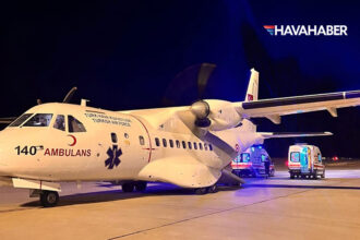 bitliste astim ve tansiyon hastasi ambulans ucakla ankaraya sevk edildi TcLeyUOx