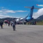 yer ekipleri buyu caba sarf etti pistten cikan trigana aire ait atr 42 300 havalimanindan QkYm2DUa